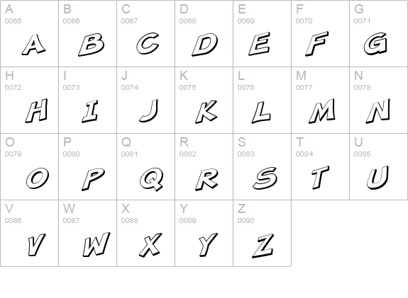 SF Minced Meat Shaded Oblique details - Free Fonts at FontZone.net