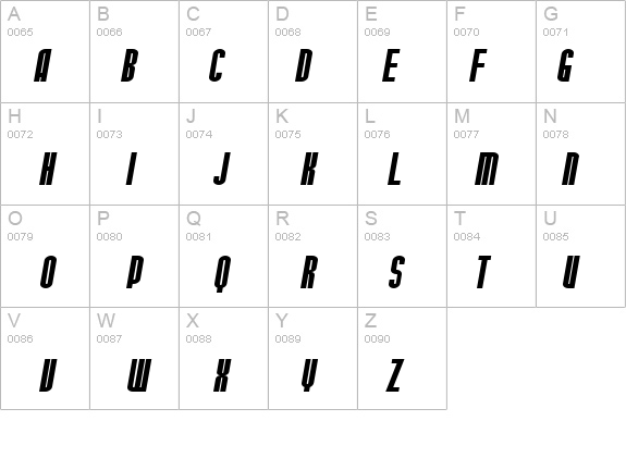 SF Port McKenzie Extended Italic details - Free Fonts at FontZone.net