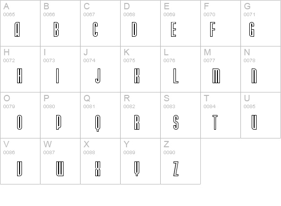 SF Port McKenzie Outline details - Free Fonts at FontZone.net