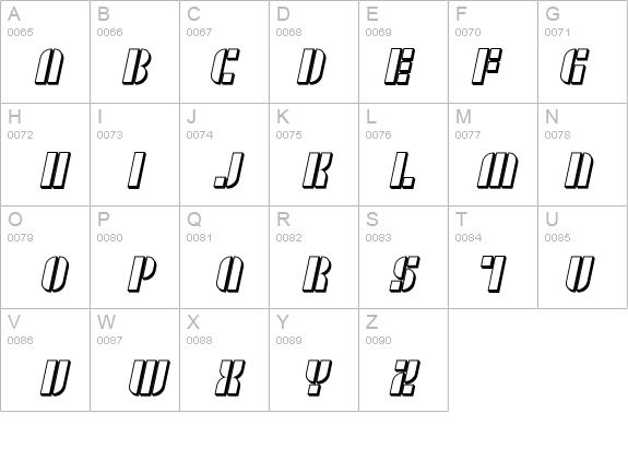 SF RetroSplice Shaded details - Free Fonts at FontZone.net