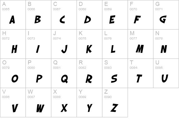 SF Slapstick Comic Bold Oblique details - Free Fonts at FontZone.net