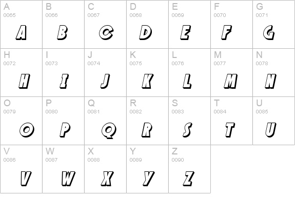 SF Speakeasy Shaded Oblique details - Free Fonts at FontZone.net