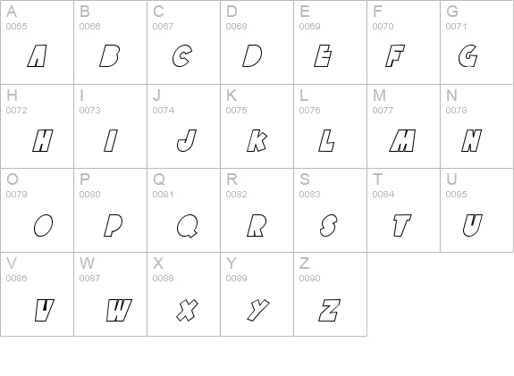 SF Tattle Tales Outline Italic details - Free Fonts at FontZone.net