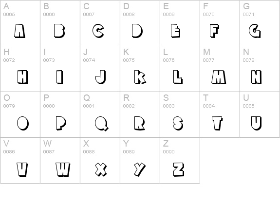 SF Tattle Tales Shadow details - Free Fonts at FontZone.net