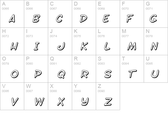 SF Toontime Shaded Italic details - Free Fonts at FontZone.net