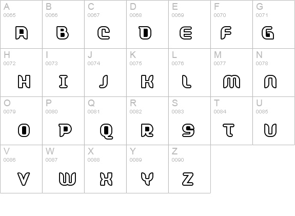 Shifty-Outline details - Free Fonts at FontZone.net