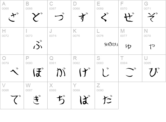Shoraei details - Free Fonts at FontZone.net