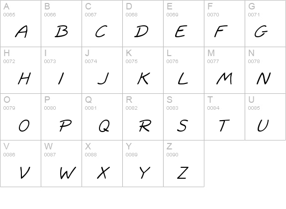 Short Hand Heavy Italic details - Free Fonts at FontZone.net