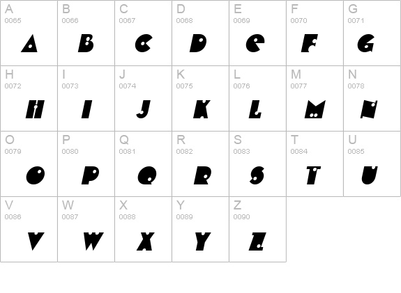 ShotShell Italic details - Free Fonts at FontZone.net