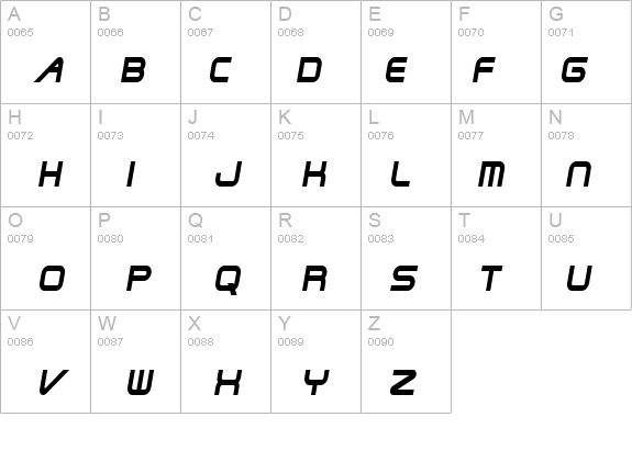 Shuttle-Condensed Italic details - Free Fonts at FontZone.net