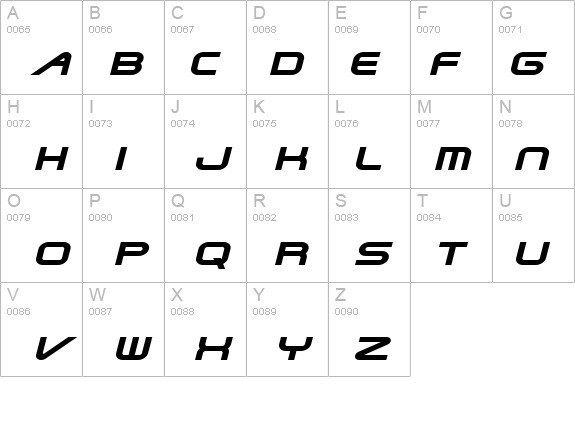 Shuttle-Extended Italic details - Free Fonts at FontZone.net