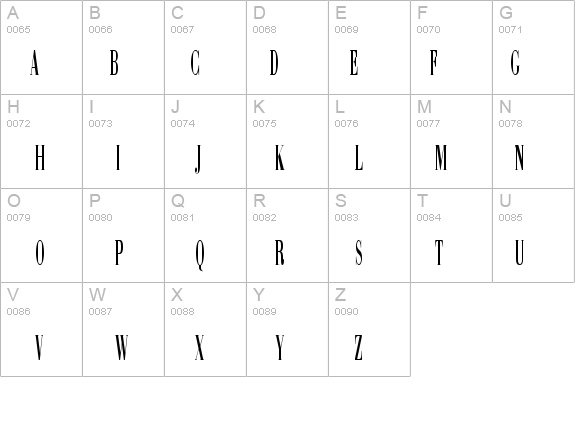 Sinema Display SSi Extra Condensed details - Free Fonts at FontZone.net