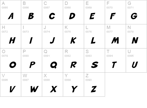 SketchHeavy Italic details - Free Fonts at FontZone.net