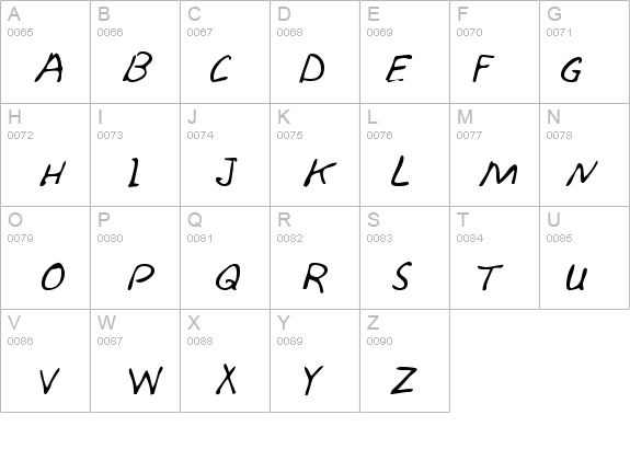 SkylersHand details - Free Fonts at FontZone.net