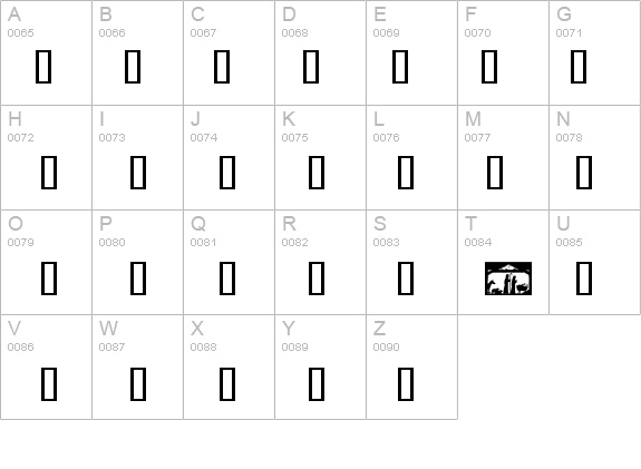 SL Christmas Silhouettes Normal details - Free Fonts at FontZone.net