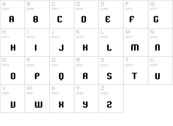 Slender Stubby BRK details - Free Fonts at FontZone.net
