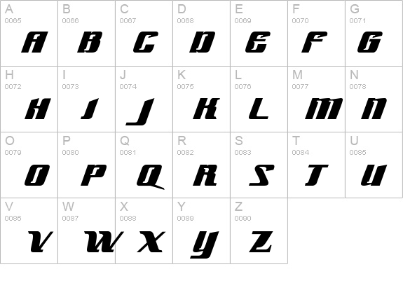 Slick69 details - Free Fonts at FontZone.net