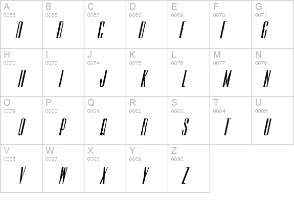 Slim-Jim-Extended Bold Italic details - Free Fonts at FontZone.net