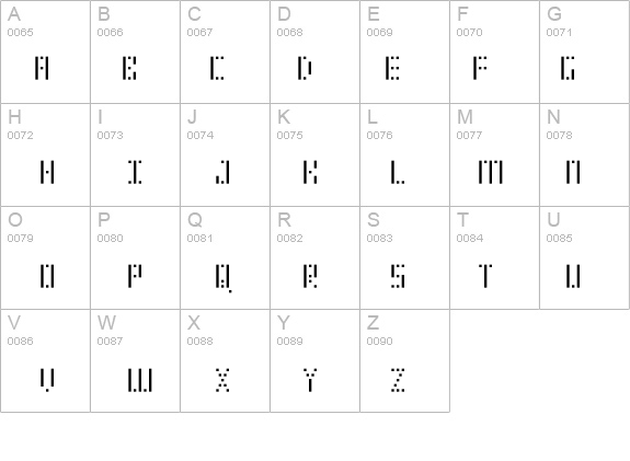 SMdot12y details - Free Fonts at FontZone.net