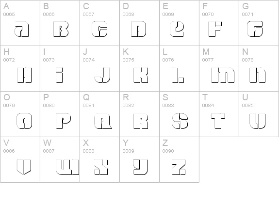 Space Cruiser Shadow details - Free Fonts at FontZone.net