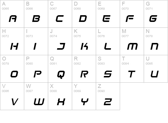 Space Frigate Italic details - Free Fonts at FontZone.net