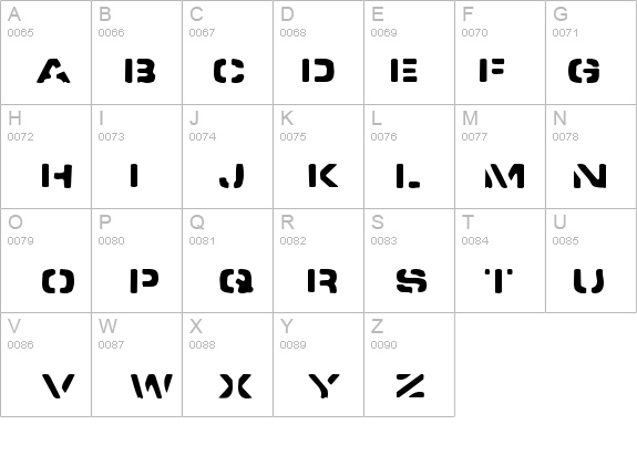 Spacedock Stencil details - Free Fonts at FontZone.net