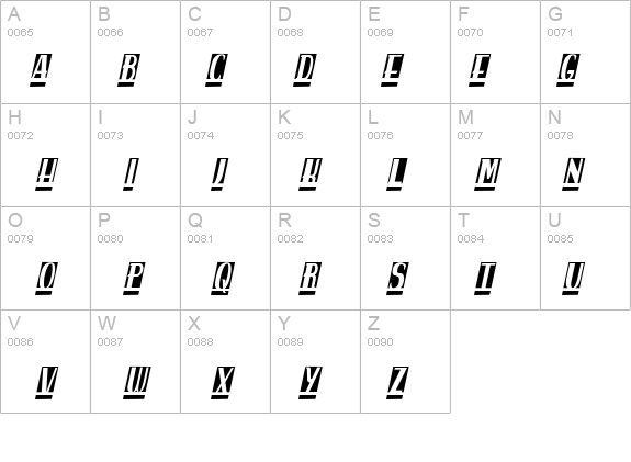 spanky's b blanco italico details - Free Fonts at FontZone.net