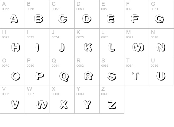 Sphericals-Shadow details - Free Fonts at FontZone.net