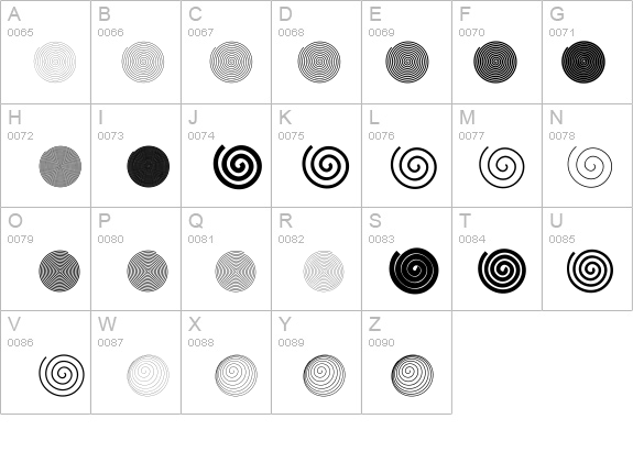 Spiralicus details - Free Fonts at FontZone.net