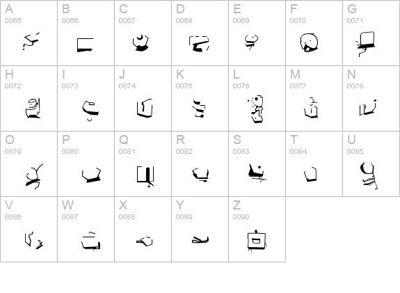 ST Bajoran Ancient details - Free Fonts at FontZone.net