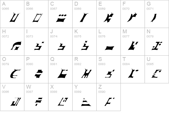 ST Ferengi Gothic R details - Free Fonts at FontZone.net