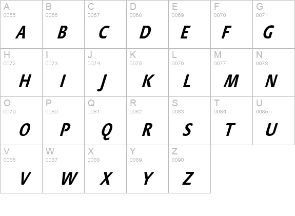 StackCndObl-Bol details - Free Fonts at FontZone.net