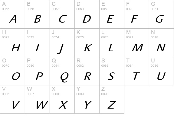 StackExtObl-Nor details - Free Fonts at FontZone.net