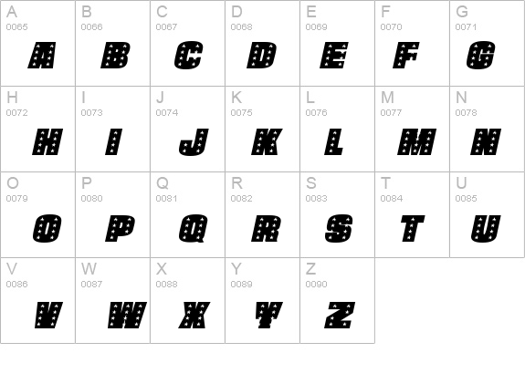 StarsCapsHeavy Italic details - Free Fonts at FontZone.net