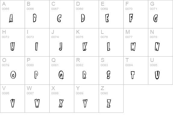StartlingFont details - Free Fonts at FontZone.net