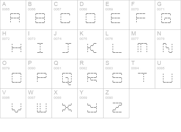 Stash of Dashes details - Free Fonts at FontZone.net