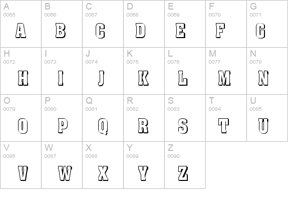 State Shadow details - Free Fonts at FontZone.net