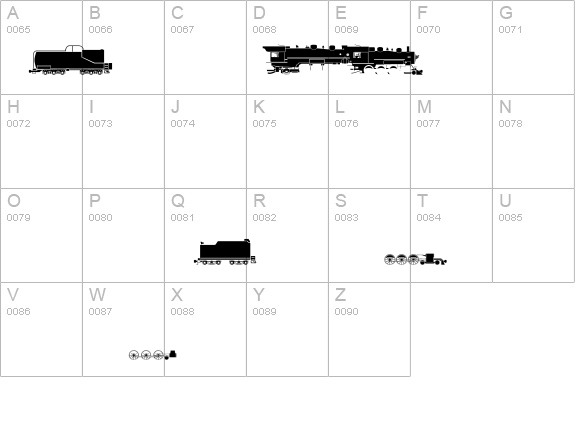 Steam-HwtLocos details - Free Fonts at FontZone.net