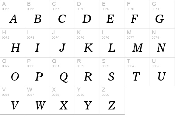 Sterling SSi Italic details - Free Fonts at FontZone.net
