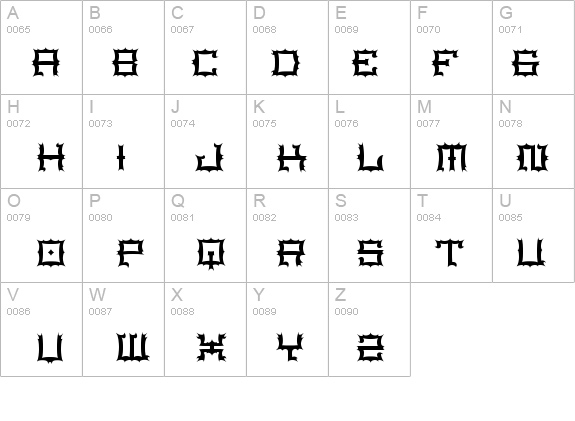Stigmata details - Free Fonts at FontZone.net