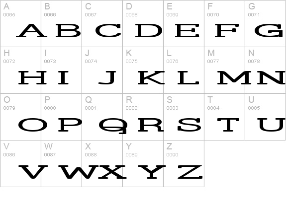 Street Corner Slab HyperExtend details - Free Fonts at FontZone.net