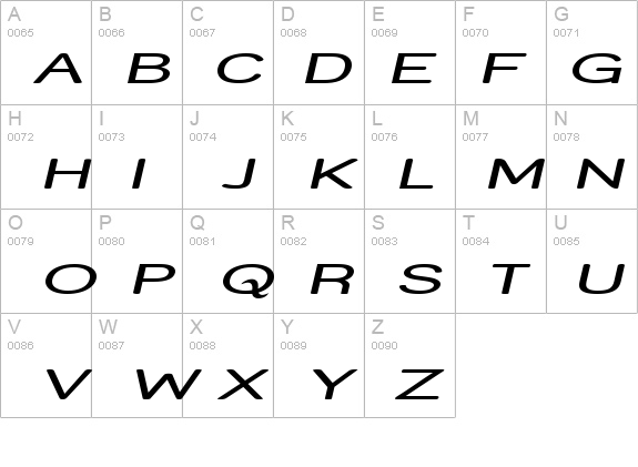 Street - Expanded Italic details - Free Fonts at FontZone.net