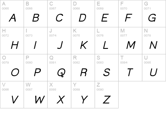 Street Italic details - Free Fonts at FontZone.net