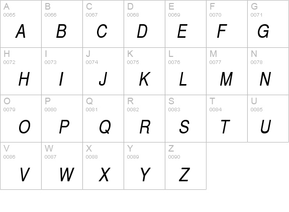 SwitzerlandNarrow Italic details - Free Fonts at FontZone.net