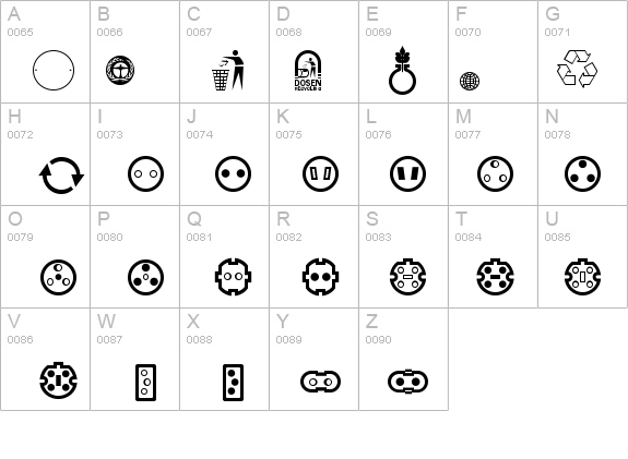 Technical LH Pi One details - Free Fonts at FontZone.net