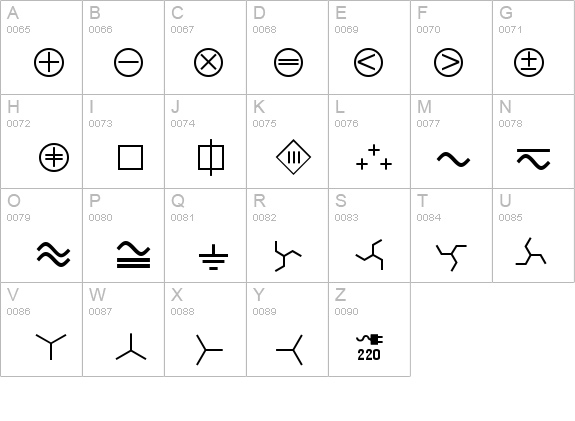 Technical LH Pi Two details - Free Fonts at FontZone.net