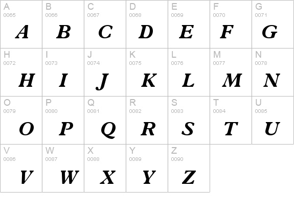 Terminus Black SSi Bold Italic details - Free Fonts at FontZone.net