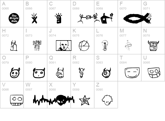 TheBrightSide details - Free Fonts at FontZone.net