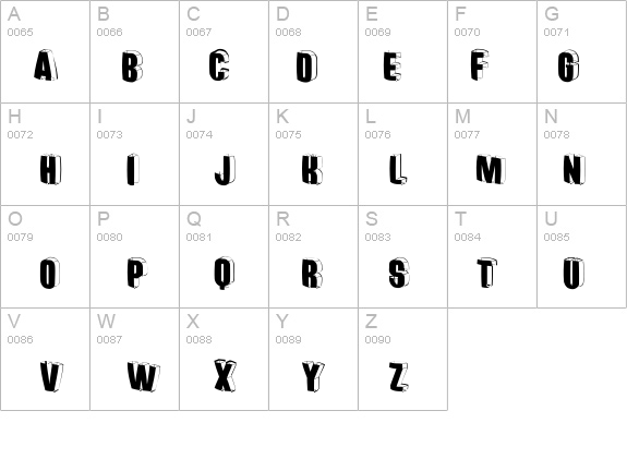 ThreedimensionalRound details - Free Fonts at FontZone.net