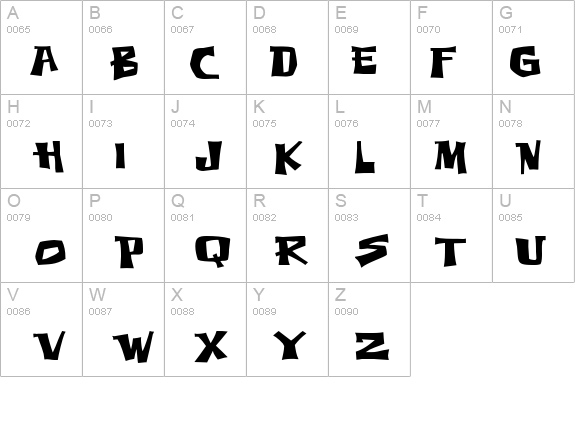 Thud details - Free Fonts at FontZone.net